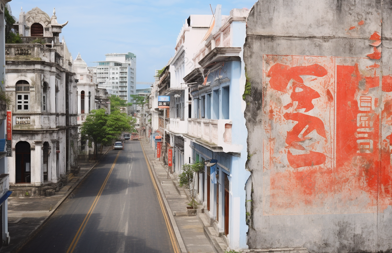 骑楼古建筑街景老城乡村建筑,高清,摄影图,摄影图片,图片大全,摄影图免费下载